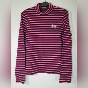 STÜSSY TORO STRIPE TURTLENECK LONGSLEEVE.